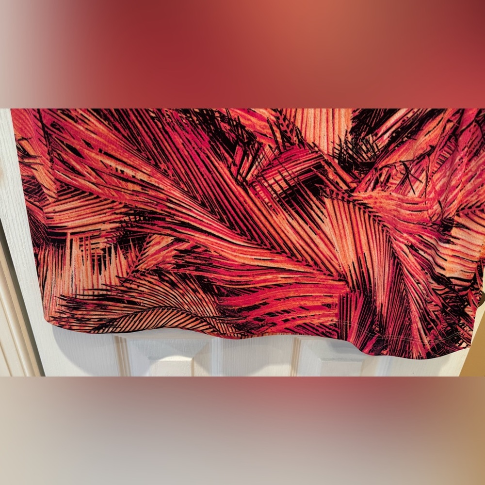 Chico’s Pink and Orange Palm Midi Dress 🌴 - Picture 4 of 6